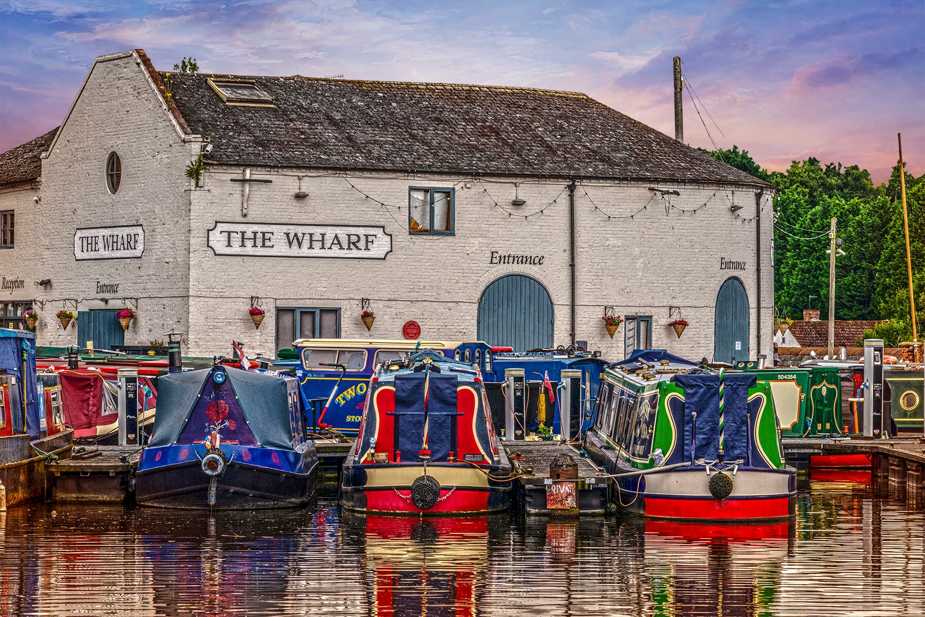 Stourport-on-Severn heritage canal basin, Worcestershire