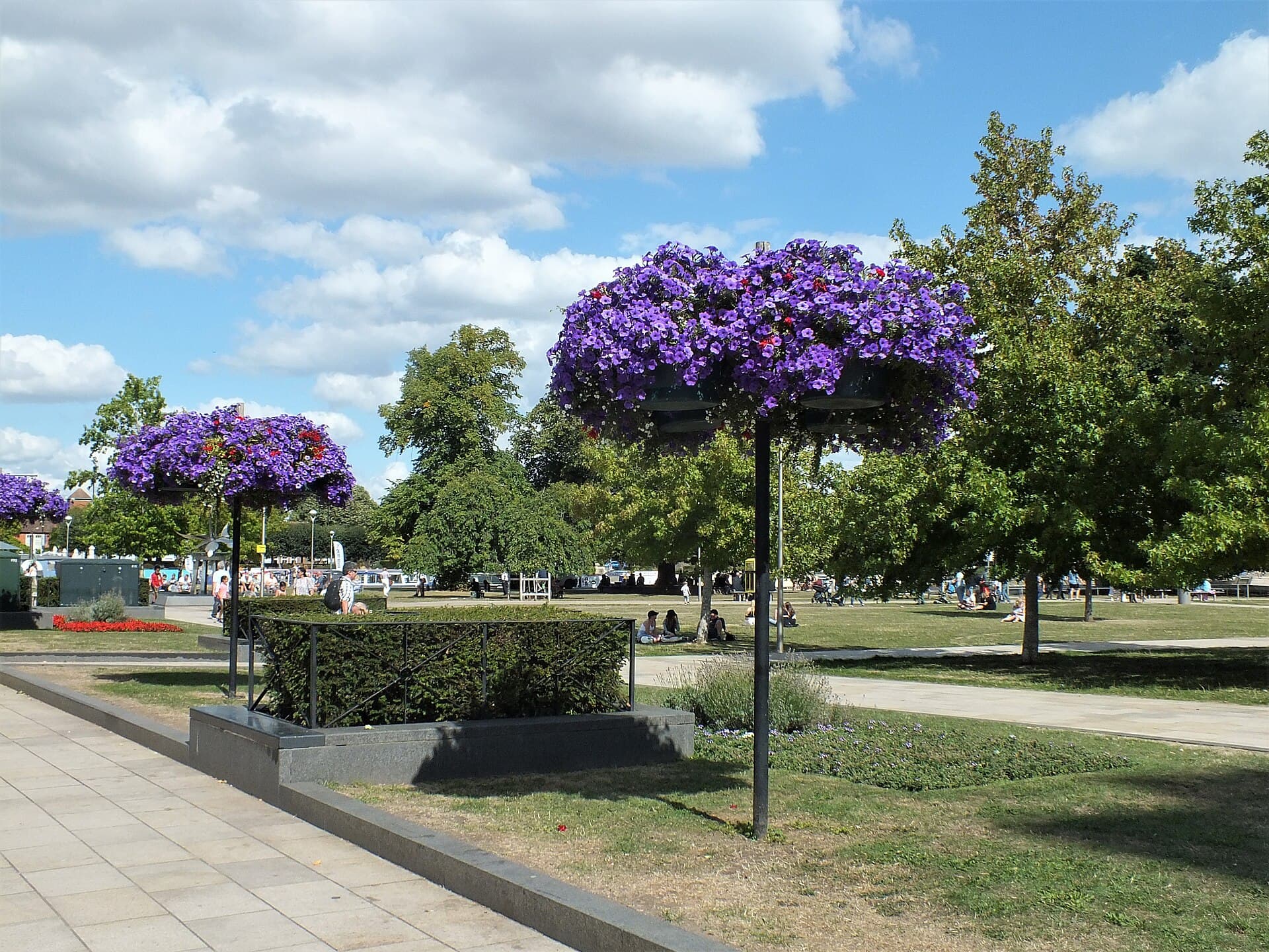 Bancroft Gardens and the River Avon, Stratford-upon-Avon, Warwickshire